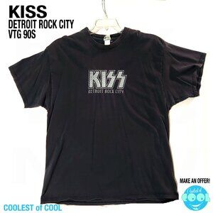 Vintage KISS Detroit Rock City vintage vinyl t-shirt mens's 2XL black Y2k